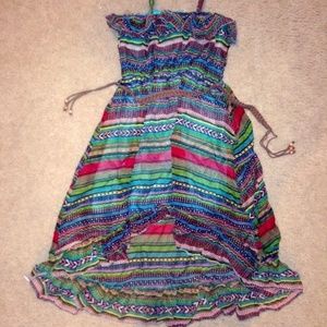 Off the Shoulder High-Low Dress